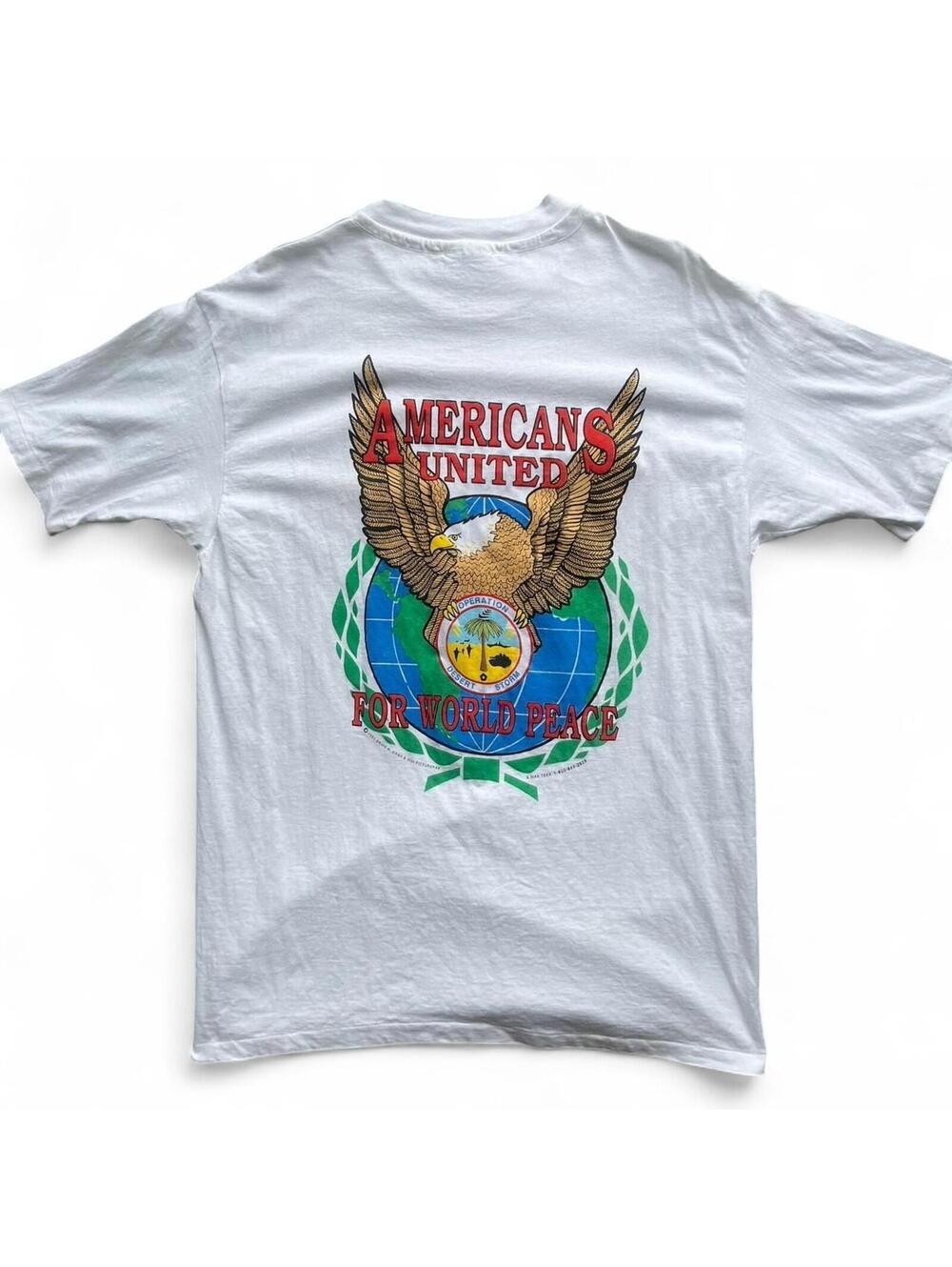 1991 USA Military Operation Desert Storm Graphic T-Shirt
